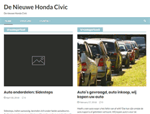 Tablet Screenshot of denieuwehondacivic.nl